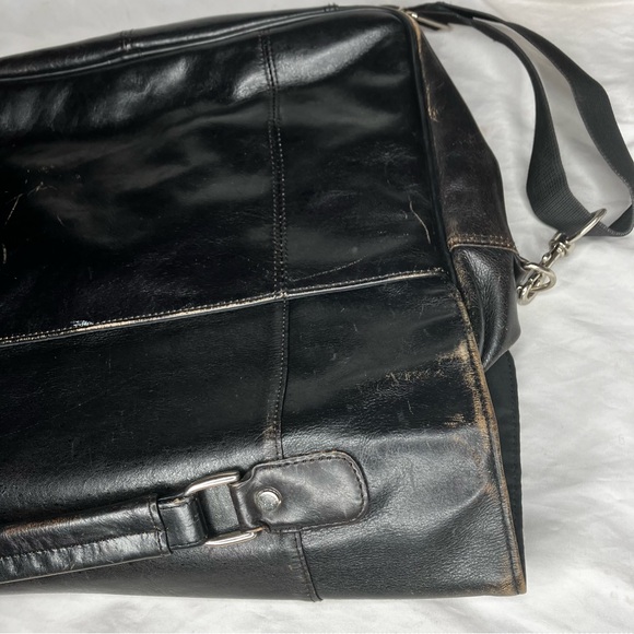 Wilson’s Leather vtg leather briefcase distressed - Picture 4 of 9
